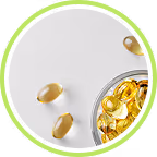 Biotin shown as capsules